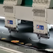 high speed 6 head good quality industrial computerized flat embroidery machine